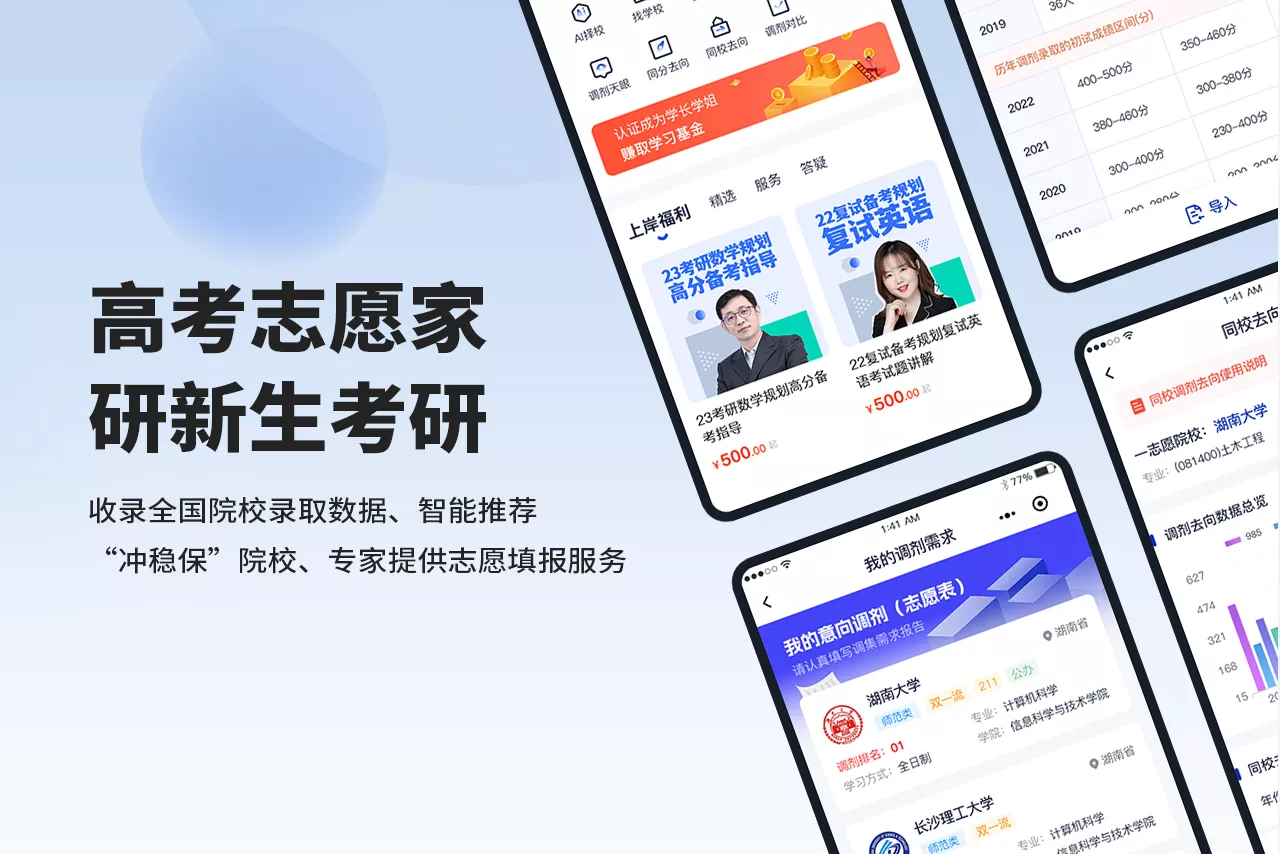 志愿家-高考/研新生考研志愿智能填报服务